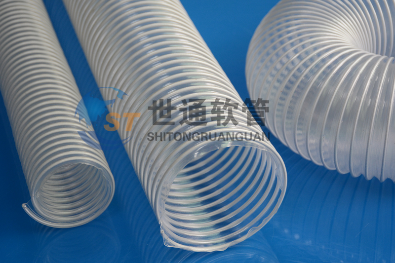 ST00587軟管,物料輸送管,螺旋管,工業(yè)吸塵管,PVC塑筋軟管,透明伸縮管
